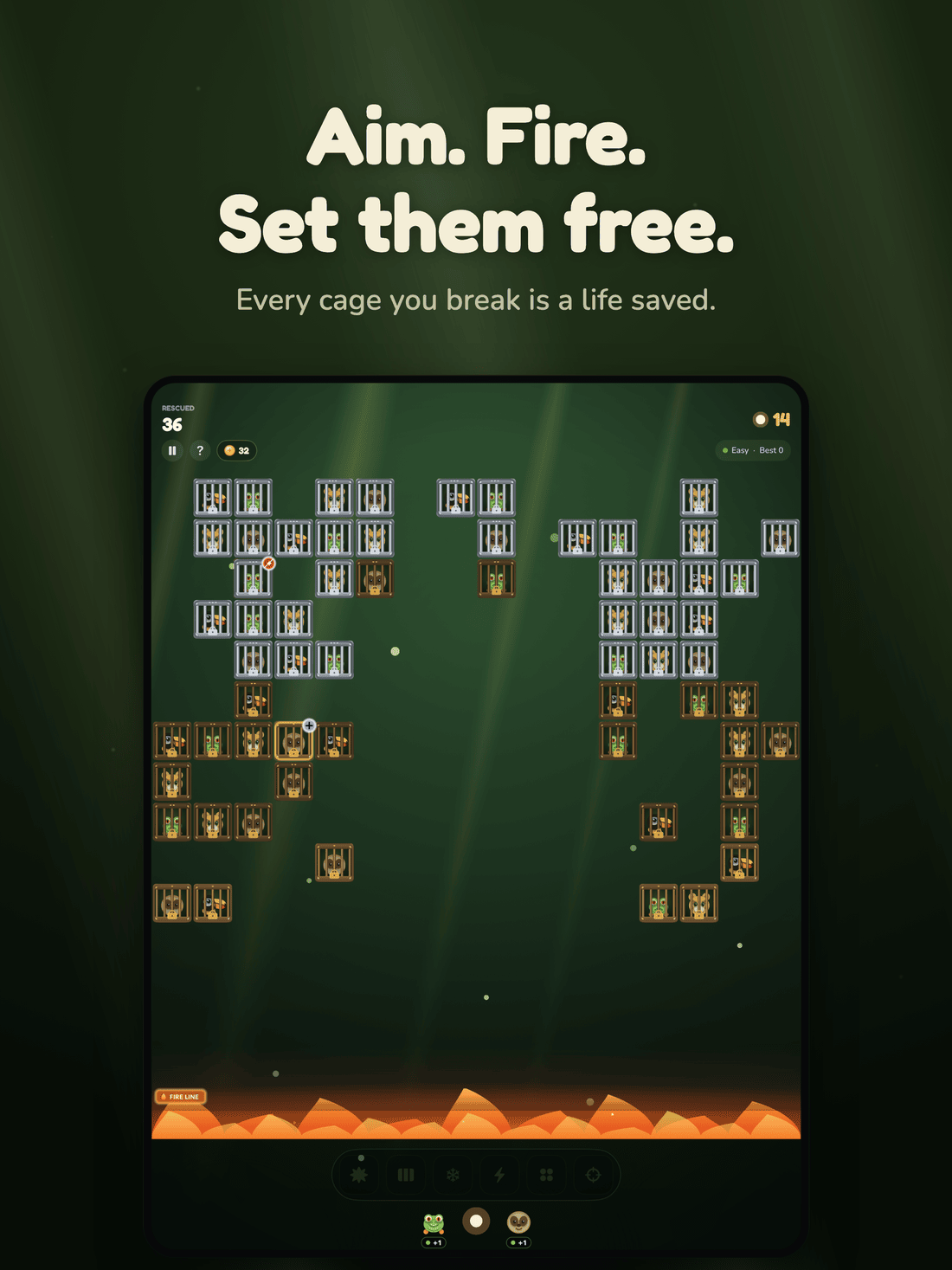 Cage Break gameplay on iPad
